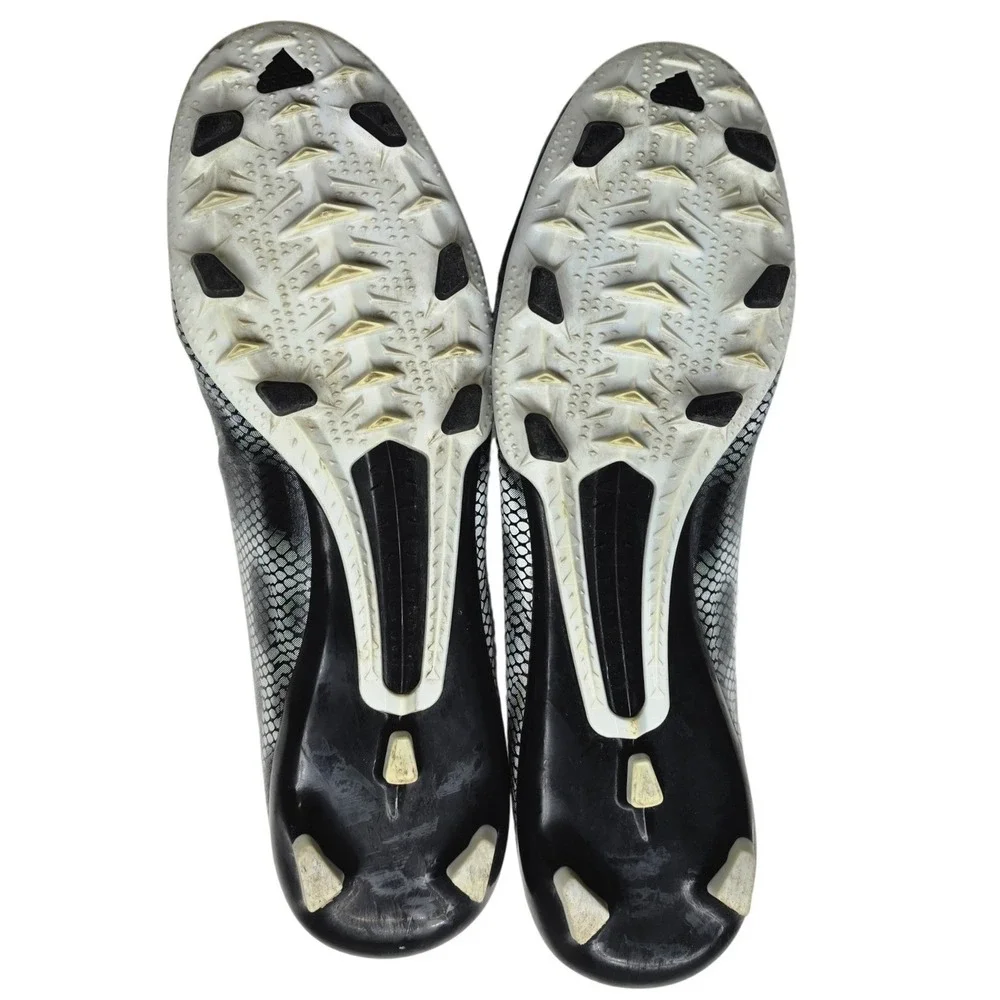 Adidas F10 FG Soccer Cleats Mens 11 Silver Black Snakeskin B34860 Football Boots